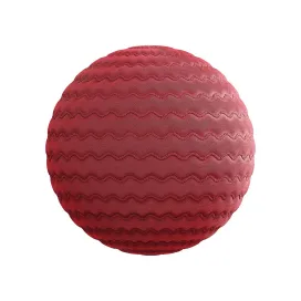 Quilted red fabric